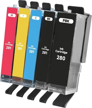 PGI-280XXL CLI-281XXL Ink cartridges, 5 Color Pack Work for PIXMA TS6120 TS6220 TS6320 TS8120 TS8220 TS8320 TR7520 TR8520 TR8620 TS9120 TS9520 TS9521C TS702 PGI-280XXL CLI-281XXL Ink cartridges, 5 Color Pack Work for PIXMA TS6120 TS6220 TS6320 TS8120 TS8220 TS8320 TR7520 TR8520 TR8620 TS9120 TS9520 TS9521C TS702