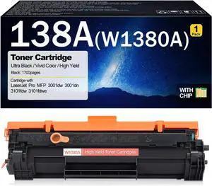 138A W1380A Compatible Toner Cartridge Replacement for HP 138A W1380A 138X W1380X Toner Cartridges for HP LaserJet Pro MFP 3001dw 3001dn 3101fdw 3101fdwe Printers 138A W1380A Compatible Toner Cartridge Replacement for HP 138A W1380A 138X W1380X Toner Cartridges for HP LaserJet Pro MFP 3001dw 3001dn 3101fdw 3101fdwe Printers