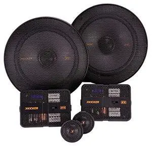 KICKER 51KSS6504 Component Speaker System, 2-Way Design, Two - 6.5" Woofers, Two - 1" Tweeters, Two - External 12dB Crossovers, 125 Watts RMS, 250 Watts Peak KICKER 51KSS6504 Component Speaker System, 2-Way Design, Two - 6.5" Woofers, Two - 1" Tweeters, Two - External 12dB Crossovers, 125 Watts RMS, 250 Watts Peak