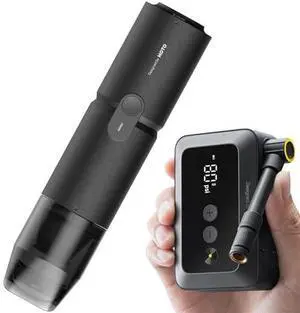 HOTO Handheld Vacuum Cleaner Cordless & Mini Bike Tire Pump HOTO Handheld Vacuum Cleaner Cordless & Mini Bike Tire Pump
