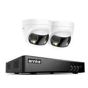 ANNKE 3K Lite H.265+ Security DVR Recorder with 2 Pack 5MP Analog Dual-Lens Security Camera, Smart Dual Light, 130dB, 3D DNR, One-Way Audio, IP67 ANNKE 3K Lite H.265+ Security DVR Recorder with 2 Pack 5MP Analog Dual-Lens Security Camera, Smart Dual Light, 130dB, 3D DNR, One-Way Audio, IP67