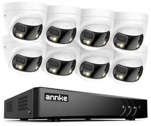 ANNKE 3K Lite H.265+ Security DVR Recorder with 8 Pack 5MP Analog Dual-Lens Security Camera, Smart Dual Light, 130dB, 3D DNR, One-Way Audio, IP67 ANNKE 3K Lite H.265+ Security DVR Recorder with 8 Pack 5MP Analog Dual-Lens Security Camera, Smart Dual Light, 130dB, 3D DNR, One-Way Audio, IP67