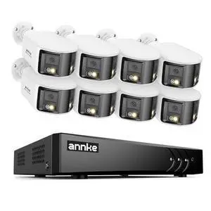 ANNKE 3K Lite H.265+ Security DVR Recorder with 8 Pack 5MP Analog Dual-Lens Security Camera, 180°Wide Angle, Smart Dual Light ANNKE 3K Lite H.265+ Security DVR Recorder with 8 Pack 5MP Analog Dual-Lens Security Camera, 180°Wide Angle, Smart Dual Light