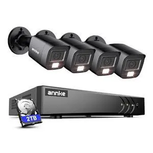 ANNKE 5MP Lite 16 Channel Security Video Recorder with 4 Pack 1080P HD TVI Home Security Camera Outdoor Indoor, 2TB Hard Drive ANNKE 5MP Lite 16 Channel Security Video Recorder with 4 Pack 1080P HD TVI Home Security Camera Outdoor Indoor, 2TB Hard Drive