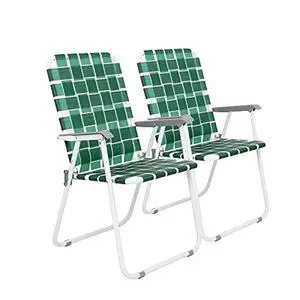 VINGLI Patio Lawn Webbed Folding Chairs Set of 2, Outdoor Beach Chair Portable Dining Chair for Outdoor Yard, Garden (Dark Green, Classic) VINGLI Patio Lawn Webbed Folding Chairs Set of 2, Outdoor Beach Chair Portable Dining Chair for Outdoor Yard, Garden (Dark Green, Classic)