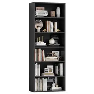 71" Tall Bookcase Bookshelves, 6 Tier Floor Standing Bookcases Open Frame, Modern Display Storage Organizer for Home Office, Living Room, Bedroom, Study Room (Black, 1 Pcs) 71" Tall Bookcase Bookshelves, 6 Tier Floor Standing Bookcases Open Frame, Modern Display Storage Organizer for Home Office, Living Room, Bedroom, Study Room (Black, 1 Pcs)