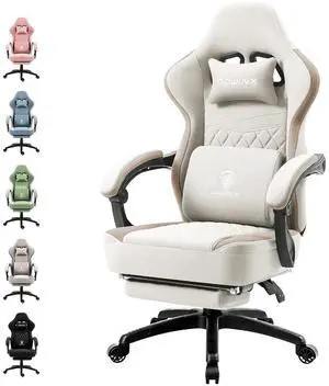 Dowinx Gaming Chair Breathable Fabric Game Chair with Gel Pad and Storage Bag, Comfortable Gamer Chair with Pocket Spring Cushion,Ergonomic Computer Chair with Footrest,Beige Dowinx Gaming Chair Breathable Fabric Game Chair with Gel Pad and Storage Bag, Comfortable Gamer Chair with Pocket Spring Cushion,Ergonomic Computer Chair with Footrest,Beige