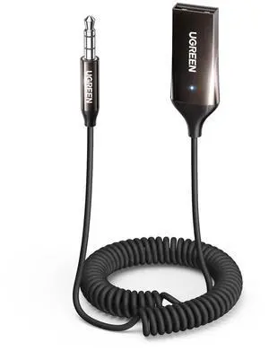 Aux to Bluetooth 6.0 Adapter 3.5mm Bluetooth Receiver for Car USB 2.0 to 3.5mm Jack Kit with Built-in Microphone Aux Input for Hands-Free Calls Compatible with Car Speaker and Home Audio Aux to Bluetooth 6.0 Adapter 3.5mm Bluetooth Receiver for Car USB 2.0 to 3.5mm Jack Kit with Built-in Microphone Aux Input for Hands-Free Calls Compatible with Car Speaker and Home Audio