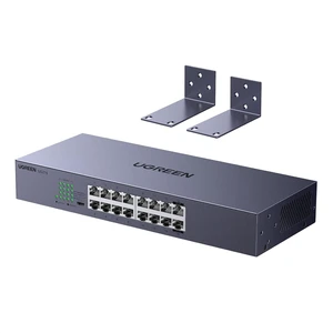 UGREEN 16 Port Gigabit Switch, Rackmount 4 Mode Plug & Play Ethernet Switch UGREEN 16 Port Gigabit Switch, Rackmount 4 Mode Plug & Play Ethernet Switch