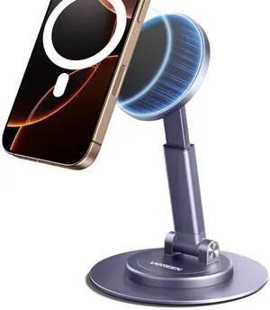 UGREEN Magnetic Phone Stand for MagSafe, Height Adjustable iPhone Stand for Desk with 360° Rotation Compatible for iPhone 17 Air 16 Pro 15 Pro Max 14 Plus 13 12 and MagSafe Case, Grey UGREEN Magnetic Phone Stand for MagSafe, Height Adjustable iPhone Stand for Desk with 360° Rotation Compatible for iPhone 17 Air 16 Pro 15 Pro Max 14 Plus 13 12 and MagSafe Case, Grey