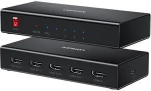 HDMI Splitter 1 in 4 Out 4K@60Hz HDMI 2.0 Splitter 18 Gbps 1x4 Only Mirror Screen Support EDID HDCP 2.2/1.4 3D HDR Compatible with Apple TV Blu-Ray Monitor Xbox PS5/4 Switch Projector HDMI Splitter 1 in 4 Out 4K@60Hz HDMI 2.0 Splitter 18 Gbps 1x4 Only Mirror Screen Support EDID HDCP 2.2/1.4 3D HDR Compatible with Apple TV Blu-Ray Monitor Xbox PS5/4 Switch Projector