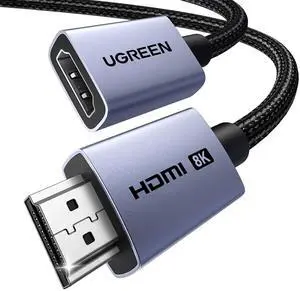 8K@60Hz 0.5FT HDMI Extender HDMI 2.1 Extension Cable Male to Female Adapter Cord 4K@240Hz High-Speed 48Gbps, Compatible with Switch 2/Xbox Series X/Roku Stick/Blu-ray Laptop PC TV 8K@60Hz 0.5FT HDMI Extender HDMI 2.1 Extension Cable Male to Female Adapter Cord 4K@240Hz High-Speed 48Gbps, Compatible with Switch 2/Xbox Series X/Roku Stick/Blu-ray Laptop PC TV