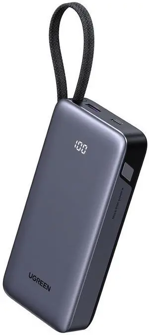 Nexode Power Bank 20000mAh 45W with Built-in Cable, Fast Charging Portable Charger for iPhone 17 Pro/Samsung S26 Ultra/iPad Pro, 3-Port External Battery Pack with Digital Display, Travel Ready Nexode Power Bank 20000mAh 45W with Built-in Cable, Fast Charging Portable Charger for iPhone 17 Pro/Samsung S26 Ultra/iPad Pro, 3-Port External Battery Pack with Digital Display, Travel Ready