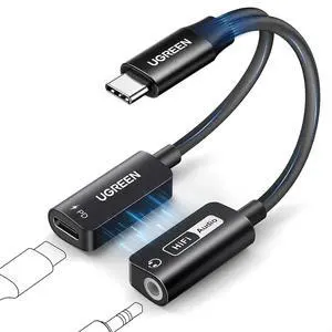 Magnetic USB C to 3.5mm Audio Adapter and Charger 2 in 1 Hi-Res 32bit/384kHz Aux to USB C with PD 60W Fast Charging Dongle Cable for iPhone 17 Pro Max, Switch 2, Galaxy S26Ultra, iPad Pro Magnetic USB C to 3.5mm Audio Adapter and Charger 2 in 1 Hi-Res 32bit/384kHz Aux to USB C with PD 60W Fast Charging Dongle Cable for iPhone 17 Pro Max, Switch 2, Galaxy S26Ultra, iPad Pro
