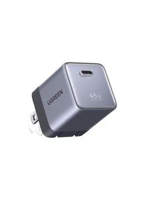Nexode Air 45W USB C Charger Block, Foldable Plug Ultra Mini GaN Charger Fast Charging, Travel Essentials Wall Charger for iPhone 17 16, Galaxy S26/S25, iPad, Pixel, MacBook Air/Neo, Grey Nexode Air 45W USB C Charger Block, Foldable Plug Ultra Mini GaN Charger Fast Charging, Travel Essentials Wall Charger for iPhone 17 16, Galaxy S26/S25, iPad, Pixel, MacBook Air/Neo, Grey