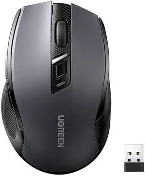 Wireless Mouse 2.4G with USB Receiver, 5-Level 4000 DPI 6 Buttons,18 Months Battery Life Cordless Mouse, Ergonomic Computer Mice for Laptop, Computer, PC, MacBook, Chromebook Black Wireless Mouse 2.4G with USB Receiver, 5-Level 4000 DPI 6 Buttons,18 Months Battery Life Cordless Mouse, Ergonomic Computer Mice for Laptop, Computer, PC, MacBook, Chromebook Black