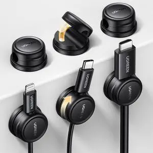 Magnetic Cable Management Clips, 360° Rotation Desk Cord Organizer 1s Fast Locking, Strong Adhesive Cable Holder Fits Cables Wires for Workspace, Nightstand, Home Office,Car Magnetic Cable Management Clips, 360° Rotation Desk Cord Organizer 1s Fast Locking, Strong Adhesive Cable Holder Fits Cables Wires for Workspace, Nightstand, Home Office,Car