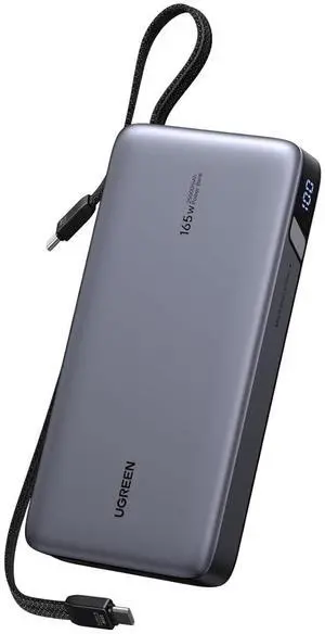 Nexode Power Bank, 25,000mAh 165W Laptop Portable Charger with 2 Built-in USB-C Cables, 90Wh Fast Charging Business Travel Battery Pack for MacBook Pro/Air/ipad/iPhone 17/Samsung/Dell/HP/Lenovo Nexode Power Bank, 25,000mAh 165W Laptop Portable Charger with 2 Built-in USB-C Cables, 90Wh Fast Charging Business Travel Battery Pack for MacBook Pro/Air/ipad/iPhone 17/Samsung/Dell/HP/Lenovo