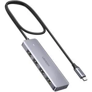 USB C Hub - 4 Port USB 3.0 Powered Splitter for Laptops, MacBooks, iPads, Chromebooks, iPhones, Galaxy S23 & More, 2FT USB C Hub - 4 Port USB 3.0 Powered Splitter for Laptops, MacBooks, iPads, Chromebooks, iPhones, Galaxy S23 & More, 2FT