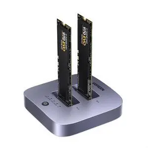 20Gbps Cloner, M.2 Duplicator Dual Bay NVMe Enclosure, Tool-Free USB3.2 Gen 2X2 to USB Adapter M.2 Docking Station for M Key PCIE NVMe SSD Reader Supports Offline Clone Up to 16TB 20Gbps Cloner, M.2 Duplicator Dual Bay NVMe Enclosure, Tool-Free USB3.2 Gen 2X2 to USB Adapter M.2 Docking Station for M Key PCIE NVMe SSD Reader Supports Offline Clone Up to 16TB