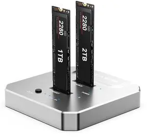 Mac mini M4 Dock & Stand with Dual-Bay NVMe SSD Enclosure, Aluminum HDMI Hub for Mac mini M4 and M4 Pro 2024, 4K60Hz HDMI,4 X 10G USB A, PD 30W, SD/TF, Support SSD B+M M-Key Mac mini M4 Dock & Stand with Dual-Bay NVMe SSD Enclosure, Aluminum HDMI Hub for Mac mini M4 and M4 Pro 2024, 4K60Hz HDMI,4 X 10G USB A, PD 30W, SD/TF, Support SSD B+M M-Key