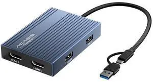 USB C Docking Station Dual HDMI Monitor, Laptop Docking Station 3 Monitors with 2 * 4K HDMI+1080p VGA+100W PD+Ethernet+3 USBC 10Gbps+SD/TF+Audio Adapter, USB C Hub for Dell/Lenovo/HP/ThinkPad USB C Docking Station Dual HDMI Monitor, Laptop Docking Station 3 Monitors with 2 * 4K HDMI+1080p VGA+100W PD+Ethernet+3 USBC 10Gbps+SD/TF+Audio Adapter, USB C Hub for Dell/Lenovo/HP/ThinkPad