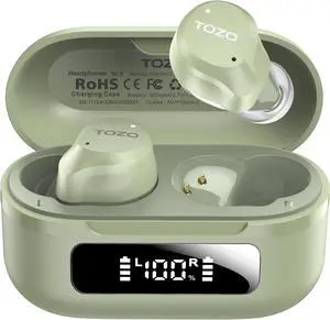 NC9 Hybrid Active Noise Cancelling Wireless Earbuds, 6 Mics ENC Clear Call, IPX8 Waterproof, in Ear Bluetooth 5.3 Headphones Stereo Bass Ear Buds 60H Playtime with LED Display 32 EQs via APP NC9 Hybrid Active Noise Cancelling Wireless Earbuds, 6 Mics ENC Clear Call, IPX8 Waterproof, in Ear Bluetooth 5.3 Headphones Stereo Bass Ear Buds 60H Playtime with LED Display 32 EQs via APP