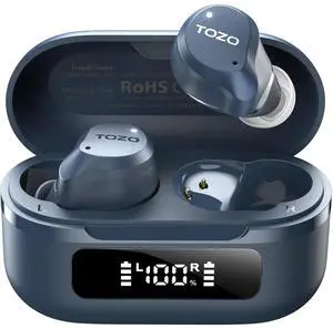NC9 Hybrid Active Noise Cancelling Wireless Earbuds, 6 Mics ENC Clear Call, IPX8 Waterproof, in Ear Bluetooth 5.3 Headphones Stereo Bass Ear Buds 60H Playtime with LED Display 32 EQs via APP NC9 Hybrid Active Noise Cancelling Wireless Earbuds, 6 Mics ENC Clear Call, IPX8 Waterproof, in Ear Bluetooth 5.3 Headphones Stereo Bass Ear Buds 60H Playtime with LED Display 32 EQs via APP