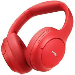HT2 Hybrid Active Noise Cancelling Headphones, Wireless Over Ear Bluetooth Headset, 60H Playtime, Hi-Res Audio Custom EQ via App Deep Bass Comfort Fit Ear Cups, for Home Office Travel Red HT2 Hybrid Active Noise Cancelling Headphones, Wireless Over Ear Bluetooth Headset, 60H Playtime, Hi-Res Audio Custom EQ via App Deep Bass Comfort Fit Ear Cups, for Home Office Travel Red