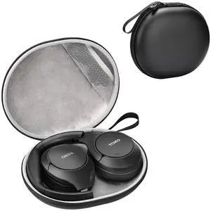 Headphone Case Cover for Soundcore Life Q20 TOZO HT3 HT2 HA1 HT1 Wireless Headphones,Anti-Scratch, Water and Dust Resistant, Pocket for Cable, Faux Leather Storage Bag, Case Only, Black Headphone Case Cover for Soundcore Life Q20 TOZO HT3 HT2 HA1 HT1 Wireless Headphones,Anti-Scratch, Water and Dust Resistant, Pocket for Cable, Faux Leather Storage Bag, Case Only, Black