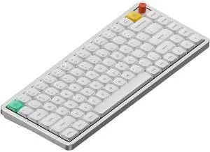Air75 V3 Hot Swappable Wireless Mechanical Keyboard, 84 Keys 75% Custom Low Profile Keyboard with Knob, RGB Backlit, Gasket Mounted, Support Bluetooth/2.4GHz/USB-C,White-Red Nano Air75 V3 Hot Swappable Wireless Mechanical Keyboard, 84 Keys 75% Custom Low Profile Keyboard with Knob, RGB Backlit, Gasket Mounted, Support Bluetooth/2.4GHz/USB-C,White-Red Nano