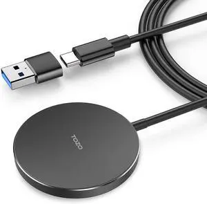 2025 Upgraded W6 Wireless Magnetic Charger, 15W Max Fast Wireless Charging Pad Compatible with iPhone 16/16 Plus/16 Pro Max /15/14/13/SE/12 Series, Samsung Galaxy S24/S23/S22 Series 2025 Upgraded W6 Wireless Magnetic Charger, 15W Max Fast Wireless Charging Pad Compatible with iPhone 16/16 Plus/16 Pro Max /15/14/13/SE/12 Series, Samsung Galaxy S24/S23/S22 Series