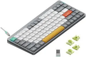 Air75 V2 Portable 75% Mechanical Keyboard,Wireless Keyboard,Supports Bluetooth/2.4G/USB-C RGB Gaming Keyboards,Compatible with Windows/Mac OS/Linux Systems Grey-Gateron Aloe Switch Air75 V2 Portable 75% Mechanical Keyboard,Wireless Keyboard,Supports Bluetooth/2.4G/USB-C RGB Gaming Keyboards,Compatible with Windows/Mac OS/Linux Systems Grey-Gateron Aloe Switch