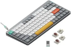 Air75 V2 Portable 75% Mechanical Keyboard,Wireless Keyboard,Supports Bluetooth/2.4G/USB-C RGB Gaming Keyboards,Compatible with Windows/Mac OS/Linux Systems Grey-Gateron Brown Switch Air75 V2 Portable 75% Mechanical Keyboard,Wireless Keyboard,Supports Bluetooth/2.4G/USB-C RGB Gaming Keyboards,Compatible with Windows/Mac OS/Linux Systems Grey-Gateron Brown Switch