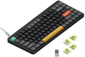 Air75 V2 Portable 75% Mechanical Keyboard,Wireless Keyboard,Supports Bluetooth/2.4G/USB-C RGB Bluetooth Gaming Keyboards,Compatible with Windows/Mac OS/Linux Systems-Gateron Aloe Switch Air75 V2 Portable 75% Mechanical Keyboard,Wireless Keyboard,Supports Bluetooth/2.4G/USB-C RGB Bluetooth Gaming Keyboards,Compatible with Windows/Mac OS/Linux Systems-Gateron Aloe Switch