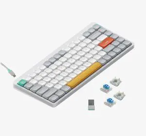 Air75 V2 Portable 75% Mechanical Keyboard,Wireless Keyboard,Supports Bluetooth/2.4G/USB-C RGB Bluetooth Keyboards,Compatible with Windows/Mac OS/Linux Systems White-Gateron Blue Switch Air75 V2 Portable 75% Mechanical Keyboard,Wireless Keyboard,Supports Bluetooth/2.4G/USB-C RGB Bluetooth Keyboards,Compatible with Windows/Mac OS/Linux Systems White-Gateron Blue Switch