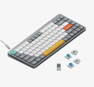 Air75 V2 Portable 75% Mechanical Keyboard,Wireless Keyboard,Supports Bluetooth/2.4G/USB-C RGB Gaming Keyboards,Compatible with Windows/Mac OS/Linux Systems Grey-Gateron Blue Switch Air75 V2 Portable 75% Mechanical Keyboard,Wireless Keyboard,Supports Bluetooth/2.4G/USB-C RGB Gaming Keyboards,Compatible with Windows/Mac OS/Linux Systems Grey-Gateron Blue Switch