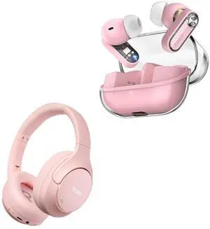 HT3 Hybrid Noise Cancelling Headphones, Spatial Audio AI Chat with 5 Mics, Crystal Pods Hybrid Active Noise Cancelling Wireless Earbuds HT3 Hybrid Noise Cancelling Headphones, Spatial Audio AI Chat with 5 Mics, Crystal Pods Hybrid Active Noise Cancelling Wireless Earbuds