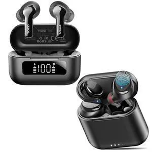 NC3 Hybrid Active Noise Cancelling Wireless Earbuds T6 Wireless Earbuds, IPX8 Waterproof Ear Buds NC3 Hybrid Active Noise Cancelling Wireless Earbuds T6 Wireless Earbuds, IPX8 Waterproof Ear Buds