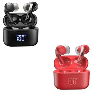 T20 Earbuds Black with T20 Dark Red T20 Earbuds Black with T20 Dark Red