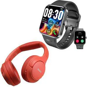 S4 AcuFit One Smartwatch 1.78-inch Bluetooth Talk Dial Fitness Tracker Black + HT2 Hybrid Active Noise Cancellation Wireless Over-Ear Bluetooth Headphones Red S4 AcuFit One Smartwatch 1.78-inch Bluetooth Talk Dial Fitness Tracker Black + HT2 Hybrid Active Noise Cancellation Wireless Over-Ear Bluetooth Headphones Red