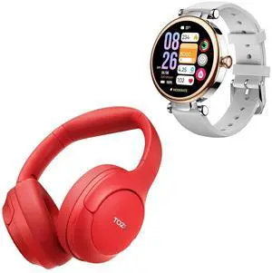 HT2 Hybrid Active Noise Cancelling Headphones, Wireless Over Ear Bluetooth Headset, S8 AMOLED Smart Watch for Women, 1.32" HD Color Screen, Health Tracker Ladies Watch HT2 Hybrid Active Noise Cancelling Headphones, Wireless Over Ear Bluetooth Headset, S8 AMOLED Smart Watch for Women, 1.32" HD Color Screen, Health Tracker Ladies Watch