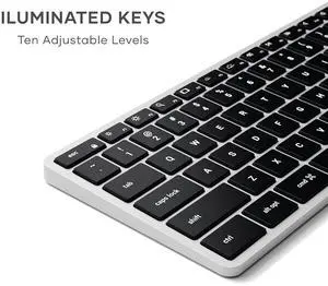 Slim X3 Bluetooth Backlit Keyboard for Mac, Illuminated Keys & Multi-Device Sync, for MacBook Air/Pro/Neo, iPad Air/Pro, iPad mini, Mac mini, iMac - Silver Slim X3 Bluetooth Backlit Keyboard for Mac, Illuminated Keys & Multi-Device Sync, for MacBook Air/Pro/Neo, iPad Air/Pro, iPad mini, Mac mini, iMac - Silver