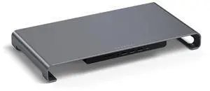 USB C Hub Monitor Stand for Desk with USB-C Data Port, 3 USB 3.0 Ports, Micro/SD Card Readers, Audio Jack, Computer Monitor Stand for Desktop Computers, Monitors, and Laptops USB C Hub Monitor Stand for Desk with USB-C Data Port, 3 USB 3.0 Ports, Micro/SD Card Readers, Audio Jack, Computer Monitor Stand for Desktop Computers, Monitors, and Laptops