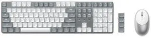 SM3 Mechanical Keyboard & M1 Wireless Bluetooth Mouse for Mac and Windows, with Rechargeable Type-C Port - Silver SM3 Mechanical Keyboard & M1 Wireless Bluetooth Mouse for Mac and Windows, with Rechargeable Type-C Port - Silver