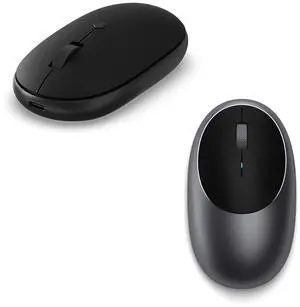 OntheGo Mouse & M1 Mouse, Bluetooth, USB-C Rechargeable, Wireless - Black & Space Gray OntheGo Mouse & M1 Mouse, Bluetooth, USB-C Rechargeable, Wireless - Black & Space Gray