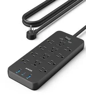 Power Strip with 2100J Surge Protector, Outlet Extender, 10ft Extension Cord with Multiple Outlets, 12 AC, 2 USB A,1 USB C Port for 20W, Home Office, Dorm Room Essentials, TUV Listed Power Strip with 2100J Surge Protector, Outlet Extender, 10ft Extension Cord with Multiple Outlets, 12 AC, 2 USB A,1 USB C Port for 20W, Home Office, Dorm Room Essentials, TUV Listed