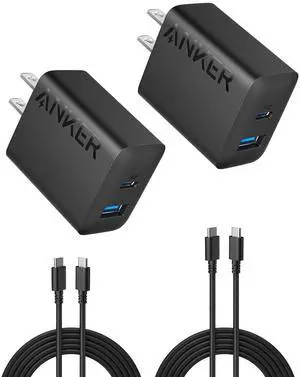 iPhone Charger, 2-Pack 20W Fast USB C Charger Block, Type C Charger Fast Charging for iPhone 17/17 Pro Max/16 Series/iPad Pro and More (Black, 2 Pack & 2 Cable) iPhone Charger, 2-Pack 20W Fast USB C Charger Block, Type C Charger Fast Charging for iPhone 17/17 Pro Max/16 Series/iPad Pro and More (Black, 2 Pack & 2 Cable)