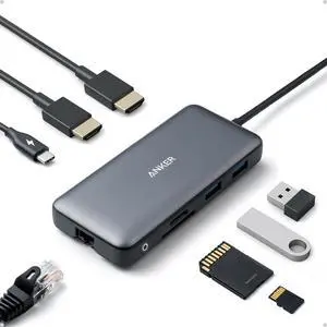 Laptop Docking Station Dual Monitor, 8-in-1 USB C Hub, 4K Dual Monitor with 2 HDMI, 1 Gbps Ethernet Hub, 85W Power Delivery, SD Card Reader, for XPS and More (Charger not Included) Laptop Docking Station Dual Monitor, 8-in-1 USB C Hub, 4K Dual Monitor with 2 HDMI, 1 Gbps Ethernet Hub, 85W Power Delivery, SD Card Reader, for XPS and More (Charger not Included)