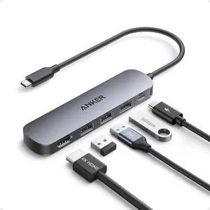 USB C Hub, 5-in-1 USB Hub for Laptops, 4K HDMI USB-C Multiport Adapter with 90W Max Power Delivery, 3 USB A Data Ports USB C Dongle, Compact for MacBook, Dell, and More (Charger Not Included) USB C Hub, 5-in-1 USB Hub for Laptops, 4K HDMI USB-C Multiport Adapter with 90W Max Power Delivery, 3 USB A Data Ports USB C Dongle, Compact for MacBook, Dell, and More (Charger Not Included)